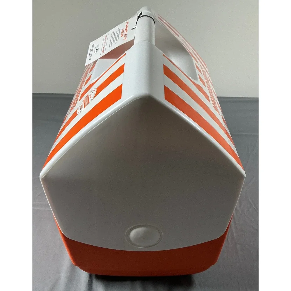 Igloo x Whataburger Playmate Elite Cooler 16Qt 30 Can Orange White Stripe New